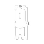 LED SIJALICA G9 3W 220V 3000K DIMABILNA - Slika 2