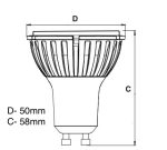 Premium GU10 Zoomable LED sijalica 7.5w Dimabilna CRI 98 - Slika 10