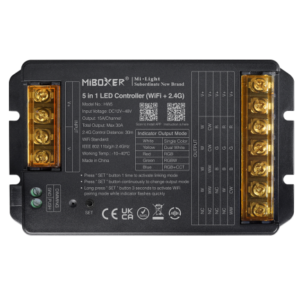 Miboxer HW5 5 u 1 LED Controller (WiFi + 2.4GHz)- Tuya