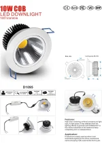 Klasik ugradna COB LED svetiljka 10W, izrez Ø95 mm – slika 7