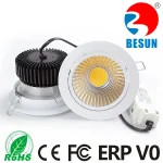 Klasik ugradna COB LED svetiljka 20W, izrez Ø120 mm – slika 1