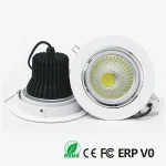 Klasik ugradna COB LED svetiljka 20W, izrez Ø170 mm – slika 2