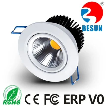 Klasik ugradna COB LED svetiljka 6W, izrez Ø75 mm – slika 2