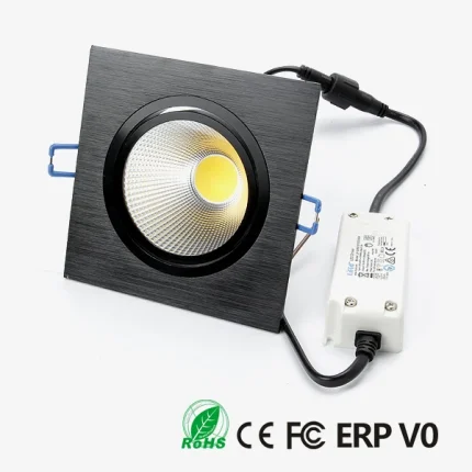 Kvadra ugradna COB LED svetiljka 1×10W – slika 1