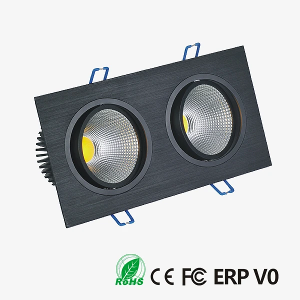 Kvadra ugradna COB LED svetiljka 2×10W – slika 1 Kvadra ugradna COB LED svetiljka 2×10W – slika 1