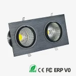 Kvadra ugradna COB LED svetiljka 2×30W – slika 1