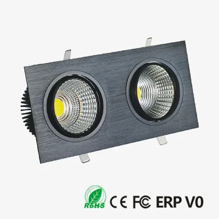 Kvadra ugradna COB LED svetiljka 2×30W – slika 1
