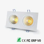 Kvadra ugradna COB LED svetiljka 2×6W – slika 2